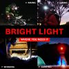 GearLight LED Head Lamp - Paquete de 2 linternas frontales para exteriores con diadema ajustable para adultos y niños - Artículos esenciales para caminatas y campamentos - S500﻿ - Imagen 8