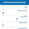 Papel de impresora Hammermill, papel de copia de 20 lb, 11 x 17 - 1 resma (500 hojas) - 92 brillante, fabricado en los EE. - Imagen 2