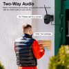 Cámara de seguridad para exteriores, Wansview 1080P Vigilancia Pan-Tilt Cámaras WiFi impermeables, visión nocturna, audio bidireccional, detección de movimiento, acceso remoto, compatible con Alexa W9 (negro) - Imagen 6