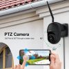 Cámara de seguridad para exteriores, Wansview 1080P Vigilancia Pan-Tilt Cámaras WiFi impermeables, visión nocturna, audio bidireccional, detección de movimiento, acceso remoto, compatible con Alexa W9 (negro) - Imagen 4