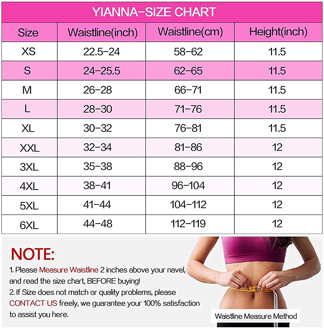 YIANNA Entrenador de cintura para mujer Underbust Latex Sport Faja Corsés  Cincher Hourglass Body Shaper –