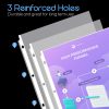 KTRIO Protectores de hojas de 8.5 x 11 pulgadas, protectores de página transparentes para carpeta de 3 anillas, fundas de plástico para carpetas, protector de papel de carga superior, tamaño carta, paquete de 100 - Imagen 4