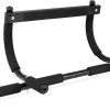 ProsourceFit Multi-Grip Lite Pull Up/Barra de dominadas, barra de entrenamiento para la parte superior del cuerpo de alta resistencia para gimnasios en casa de 24 a 32 pulgadas (ps-1240-cu-basic), color negro