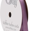 Berwick Offray 995822 Cinta de raso de una cara de 3/8" de ancho, púrpura amatista, 6 yardas