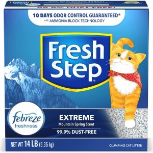 Arena perfumada Fresh Step con el poder de Febreze, arena aglomerante para gatos - Imagen 8