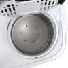 SUPER OFERTA Lavadora compacta mini de dos tinas, lavadora portátil con combinación de ciclo de lavado y centrifugado, drenaje de gravedad incorporado, capacidad de 13 lb para acampar, apartamentos, dormitorios, salas universitarias, vehículos recreativos y más - Imagen 5