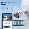 Cámara de seguridad para exteriores con aplicación de teléfono, cámara de seguridad para el Home & Kitchen 1080P IP66 resistente al agua con detección de sonido/movimiento, visión nocturna, audio bidireccional, servicio en la nube y almacenamiento SD local, cámara IP enchufable - Imagen 6