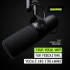 Shure SM7B Micrófono dinámico vocal para transmisión, podcast y grabación, micrófono de estudio XLR para música y discurso, frecuencia de amplio rango, sonido cálido y suave, construcción resistente, parabrisas desmontable - negro - Imagen 3
