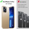 TORRAS Slim Fit Compatible con iPhone 13 Pro Funda, Ultra Delgada Ligera Protección Completa Agarre Seguro Duro PC Funda para Teléfono Diseñada para iPhone 13 Pro Funda 6.1 Pulgadas, Oro - Imagen 8
