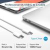 Cargador para Mac Book Pro - Adaptador de corriente de cargador USB C de 100 W compatible con MacBook Pro 16, 15, 14, 13 pulgadas, MacBook Air de 13 pulgadas, iPad Pro 2021/2020/2019/2018, cable USB C a C de 7.2 pies incluido - Imagen 6