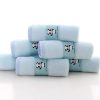 Toallas para bebé - Toalla hipoalergénica de 2 capas ultra suave y absorbente - Toalla de baño para recién nacido - Toallitas naturales reutilizables para pieles delicadas - Registro de bebé como ducha (azul, paquete de 6) - Imagen 4