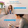 Cámara de monitor de bebé, cámara de seguridad inalámbrica Wansview 1080PHD para el Home & Kitchen, cámara WiFi para Pets para perros y gatos, audio de 2 vías, visión nocturna, funciona con Alexa Q6-W... - Imagen 4