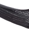 Alex Tech - Protector de cable de 10 pies - 1/2 pulgada, funda de cable de tubo de telar de alambre, manga dividida para cable USB, cable de alimentación, cable de audio y video, protege al gato de los cables de masticación, color negro