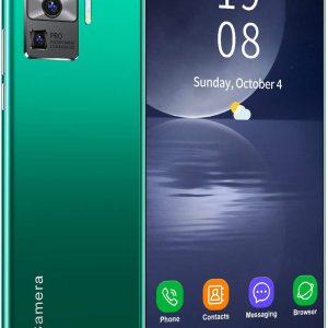 WYXR X58 Pro+ Smartphone con Pantalla de 7,2″, con cámara de 24MP + 48MP, 6GB RAM + 128GB ROM, Sin Tarjeta SIM Android 10, Doble SIM,Green