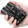 POLDR 8x21 Binoculares pequeños, compactos y livianos para adultos, niños, observación de aves, viajes, turismo, mini binoculares plegables de bolsillo para conciertos, teatros, óperas