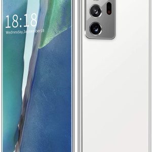 Celulares desbloqueados Pantalla completa de 6,9 pulgadas Cámara HD trasera de 18 MP frontal y 48 MP Lápiz electrónico inteligente Acceso facial Tarjeta SIM dual Potente rendimiento ( Color : White )