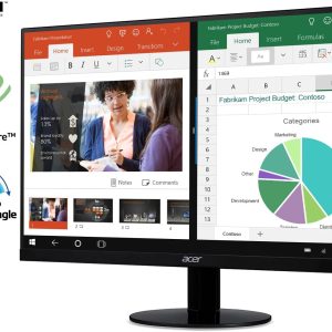 Acer SB220Q bi 21.5 pulgadas Full HD (1920 x 1080) IPS Ultra-Thin Zero Frame Monitor (puerto HDMI y VGA), negro - Imagen 3