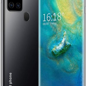 AYZE Smartphone 128gb 4g Pantalla De 6.8 Pulgadas, Cara Desbloqueada, 16-32Mp, Batería De 5000mAh, TeléFono MóVil con Android 10.0, TeléFono con Auriculares 128GB Black