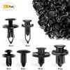 GOOACC - GRC-47 Clips universales de plástico para guardabarros, 200 piezas Clips de remache de sujeción de parachoques con 6 clips de retención de carrocería de tamaño Parachoques, reemplazo de guardabarros de automóvil para GM, Ford y Ch