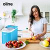 Máquina para hacer hielo Oline, máquina para hacer hielo eléctrica portátil con autolimpieza automática, 26 libras en 24 horas, 9 cubitos de hielo listos en 7 minutos, con pala de hielo y cesta (Aqua) - Imagen 9