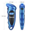 AstroAI Medidor digital de presión de neumáticos 150 PSI 4 configuraciones para automóvil camión bicicleta con LCD retroiluminado y agarre antideslizante, azul - Imagen 4
