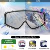 Findway Gafas de esquí, 100% protección UV OTG Gafas de nieve para hombres, mujeres y jóvenes - Imagen 2