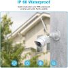 Cámara de seguridad para exteriores, wansview1080P WiFi inalámbrico Vigilancia doméstica Cámara impermeable con visión nocturna, detección de movimiento, acceso remoto, compatible con Alexa-W4, blanco - Imagen 3