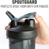 BlenderBottle Shaker Bottle Pro Series perfecto para batidos de proteínas y preentrenamiento, 24 onzas, negro - Imagen 4