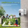Cámara de seguridad inalámbrica Acelerar T1 para exteriores con energía solar, cámara de seguridad WiFi PTZ de 360°, batería integrada de 14400 mAh con detección de movimiento PIR, audio bidireccional, visión nocturna en color de 1080P, almacenamiento SD/en la nube - Imagen 8