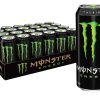 Monster Energy Drink, verde, original, 16 onzas (Paquete de 24)