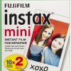 Paquete doble de película instantánea Fujifilm Instax Mini (blanco)