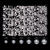 2000 piezas de gemas de parte trasera plana, diamantes de imitación de cristal redondos, 6 tamaños (0.059-0.236 in) con pinzas de recogida y bolígrafo de diamantes de imitación para manualidades, uñas, cara, arte, Apparel, zapatos, bolsas, bricolaje (transparente) - Imagen 2