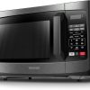 Toshiba EM925A5A-BS Horno de microondas con modo ECO de encendido/apagado de sonido e iluminación LED, 0.9 pies cúbicos/900 W, acero inoxidable negro - Imagen 8
