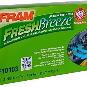 Filtro de aire de cabina FRAM Fresh Breeze con bicarbonato de sodio Arm & Hammer, CF10103 para vehículos BMW - Imagen 3