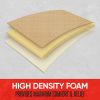 Motor Trend - Funda para asiento trasero de coche de piel sintética beige - Cojín acolchado para asiento trasero con bolsillos de almacenamiento, protector de asiento de banco premium, funda interior para auto, camión, furgoneta, SUV - Imagen 5