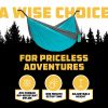 Wise Owl Outfitters Hamaca para acampar - Hamaca portátil Hamaca individual o doble Accesorios para acampar para exteriores, interiores con correas para árboles - Imagen 3