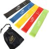 Fit Simplify bandas de ejercicio de bucle de resistencia con guía de instrucciones y bolsa de transporte, juego de 5