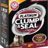 Arena para gatos ARM & HAMMER Clump & Seal Platinum, multigato, 40 lb - Imagen 10