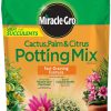 Miracle-Gro Mezcla para macetas de cactus, palmeras y cítricos, 8 qt.