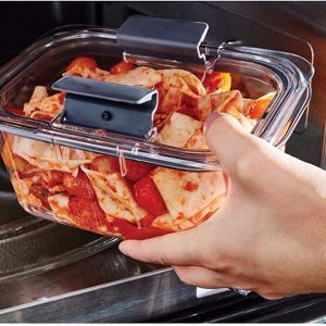 Contenedores de almacenamiento de Food & Beverages a prueba de fugas Rubbermaid Brilliance con tapas herméticas, juego de 4 (8 piezas en total) | Sin BPA y resistente a las manchas. - Imagen 4