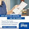 Cartucho de tóner de rendimiento estándar original de Brother, TN730, tóner negro de repuesto, rendimiento de página de hasta 1200 páginas, cartucho de reposición de Amazon Dash - Imagen 2