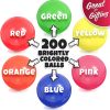 Click N' Play Ball Pit Balls para niños, bolas de repuesto de plástico, paquete de 200, sin ftalatos ni BPA, incluye una bolsa de almacenamiento reutilizable con cremallera, gran regalo para niños pequeños y niños - Imagen 2