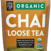 Té orgánico de hojas sueltas Chai | Prepara 200 tazas | Mezclado en EE. UU. | Bolsa Kraft resellable de 16 oz/453 g | por FGO