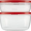 Rubbermaid Easy Find Lids Contenedor de almacenamiento de Food & Beverages, juego de 4 piezas, rojo (1787251) - Imagen 2