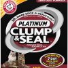 Arena para gatos ARM & HAMMER Clump & Seal Platinum, multigato, 40 lb