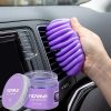 TICARVE Gel de limpieza para detalles de automóviles Masilla Limpiador de rejillas de ventilación de automóviles Masilla de limpieza Gel Herramientas de detalles automáticos Limpiador de interiores de automóviles Limpieza de polvo Barro para automóviles y limpiador de teclados Gel de limpieza Slime Púrpura
