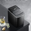 Silonn Ice Makers encimera, 9 cubos listos en 6 minutos, 26 libras en 24 horas, máquina de hielo autolimpiante con pala de hielo y cesta, 2 tamaños de hielo de bala para el Home & Kitchen, Home & Kitchen, oficina, bar, fiesta - Imagen 7