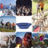 MAXTOP - Riñonera cruzada grande con 4 bolsillos con cremallera, regalos para disfrutar de deportes, festivales, entrenamientos, viajes, correr, informales, manos libres, carteras, riñonera, bolsa de teléfono para llevar todos los teléfonos - Imagen 7