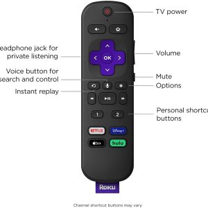 RokuUltra | Dispositivo de transmisión HD/4K/HDR/Dolby Vision con Dolby Atmos, transmisión por Bluetooth y control remoto de voz Roku con conector para auriculares y accesos directos personales, incluye cable HDMI® premium - Imagen 4