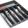 Rubbermaid antideslizante grande, organizador de bandeja para cubiertos, negro con gris - Imagen 2